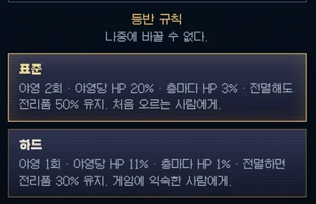 표준과 하드를 수치로 비교해 고릅니다